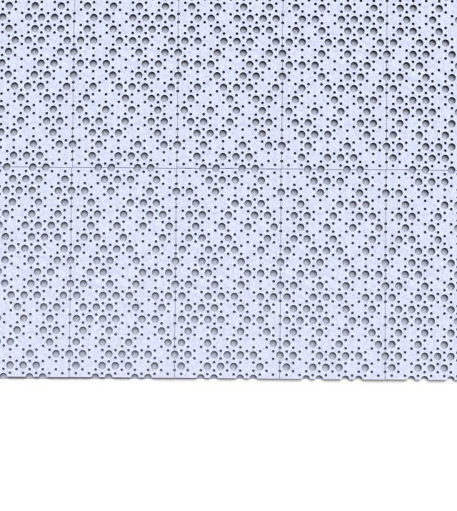 Dots Akoestische PET Felt Panelen - Frost, set van 4