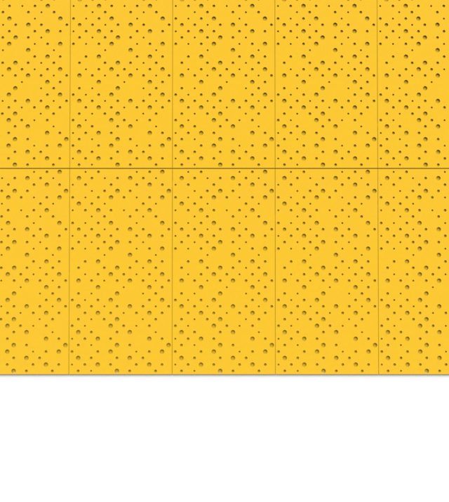 Points PET Felt Panelen - Yellow, set van 4