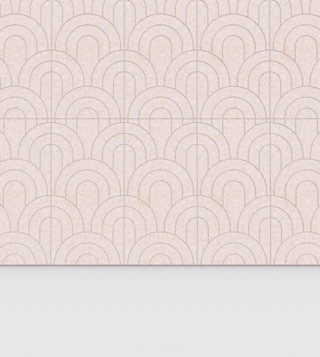 Rainbow PET Felt Panelen - Beige, set van 4