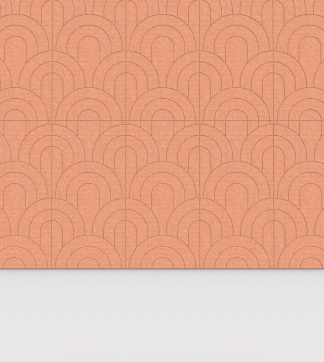 Rainbow PET Felt Panelen - Cinnamon, set van 4