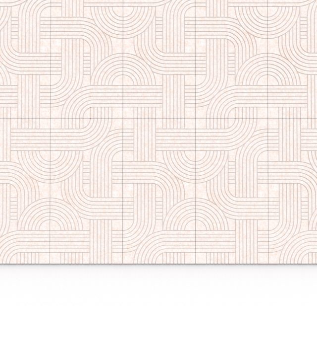 Streets PET Felt Panelen - Beige, enkel paneel