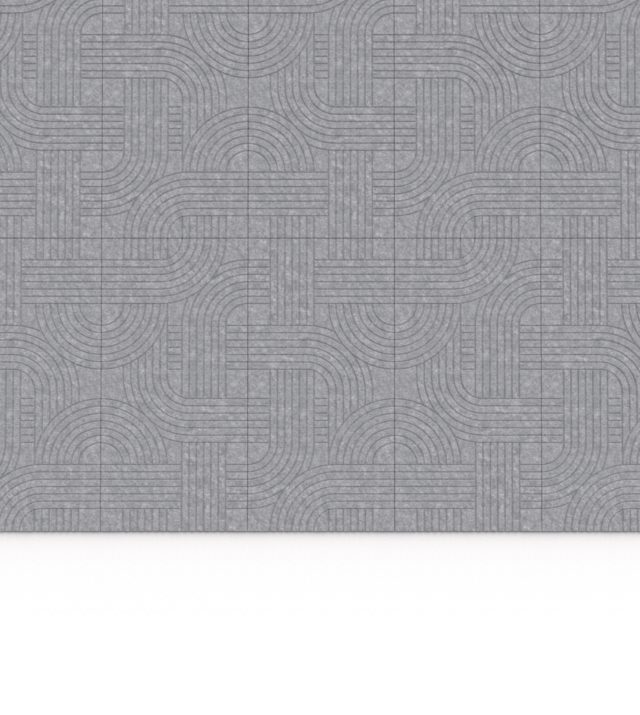 Streets PET Felt Panelen - Light grey, set van 4