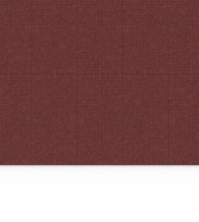 Streets PET Felt Panelen - Wine, set van 4