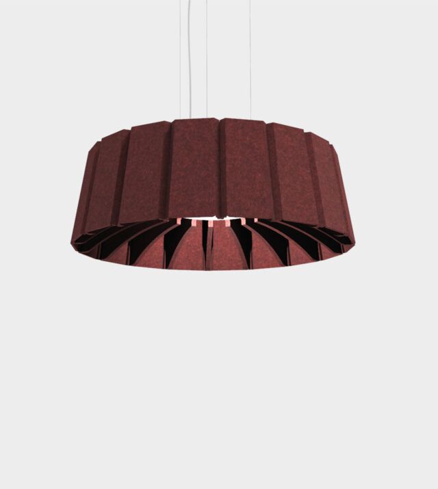 Aster PET Felt Akoestische Lamp Large - Wine, Bottom